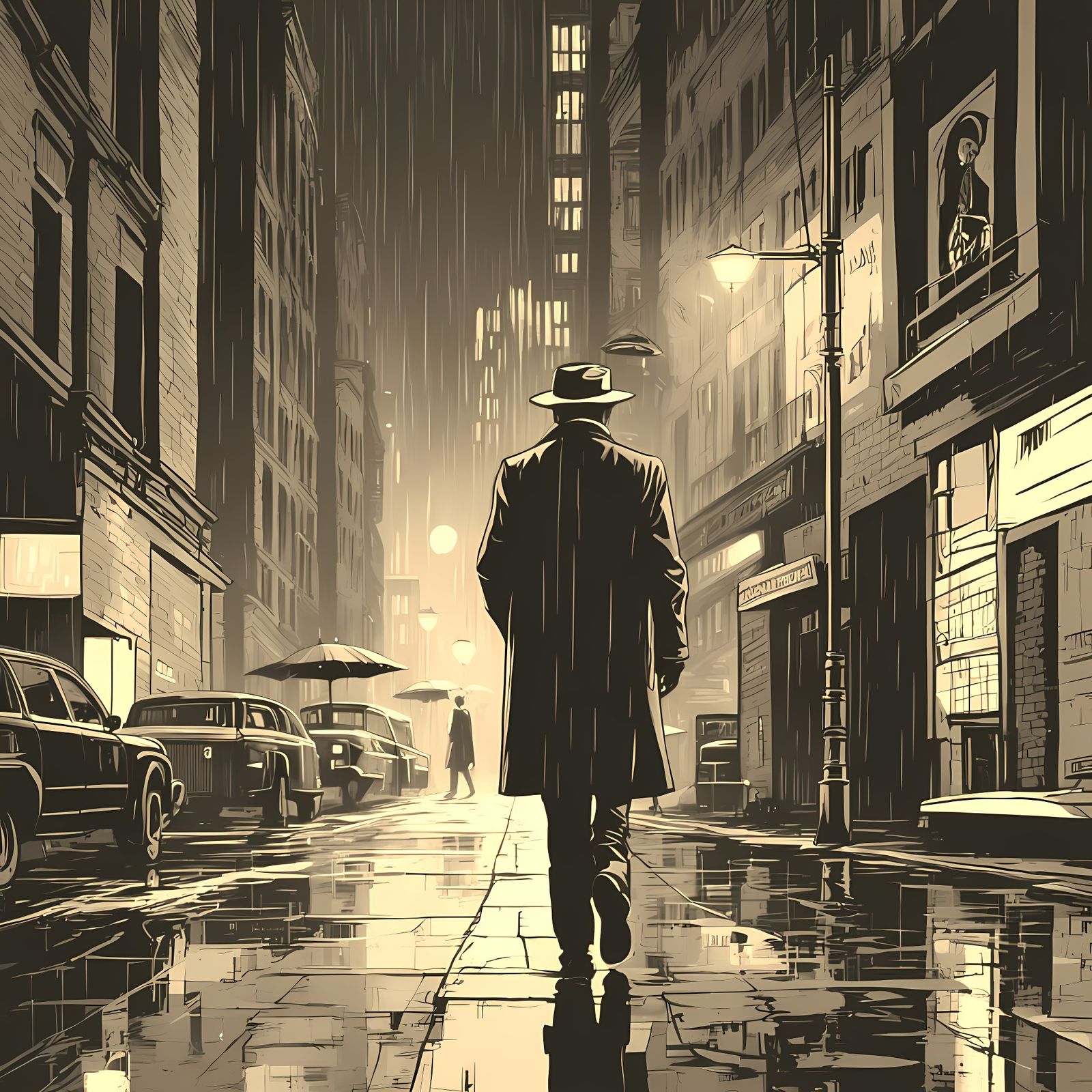 Futuristic Detective in Neon Cityscape: Alex Toth and Daniel...