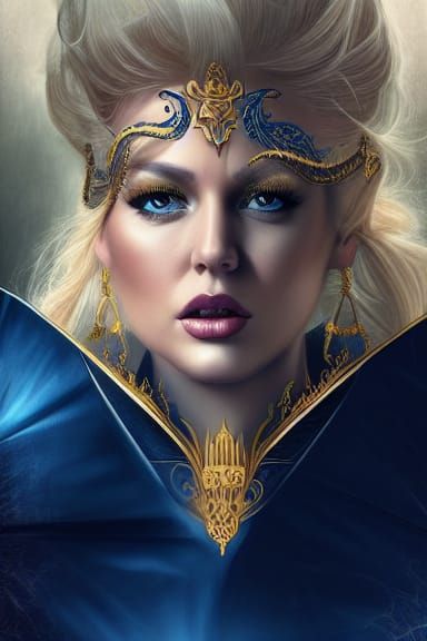 Wanted Poster: Beautiful Lady Murderer in Digital Art Style
