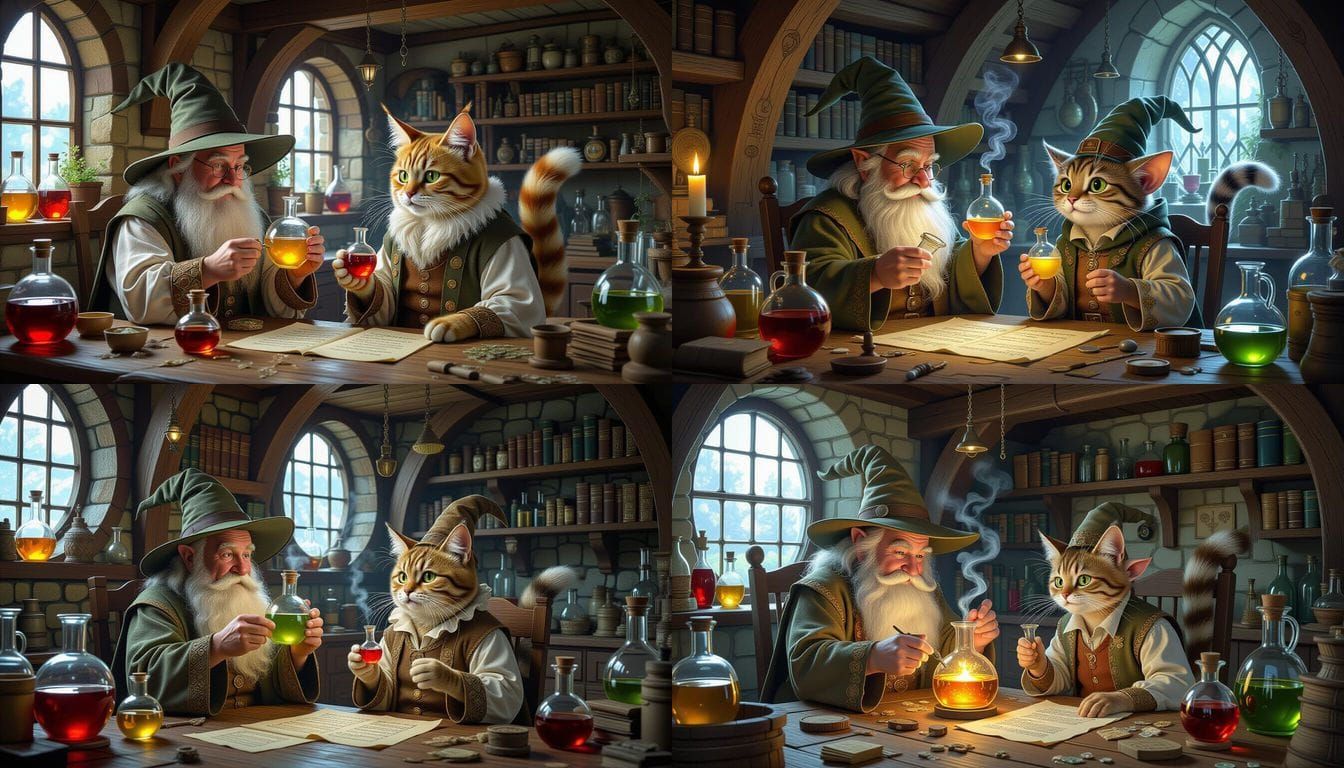 Alchemist's Potion Causes Hobbit to Grow Cat Features