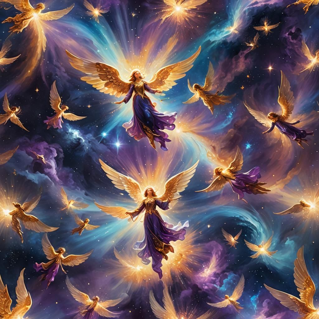 Cosmic Angels Floating in Interstellar Space