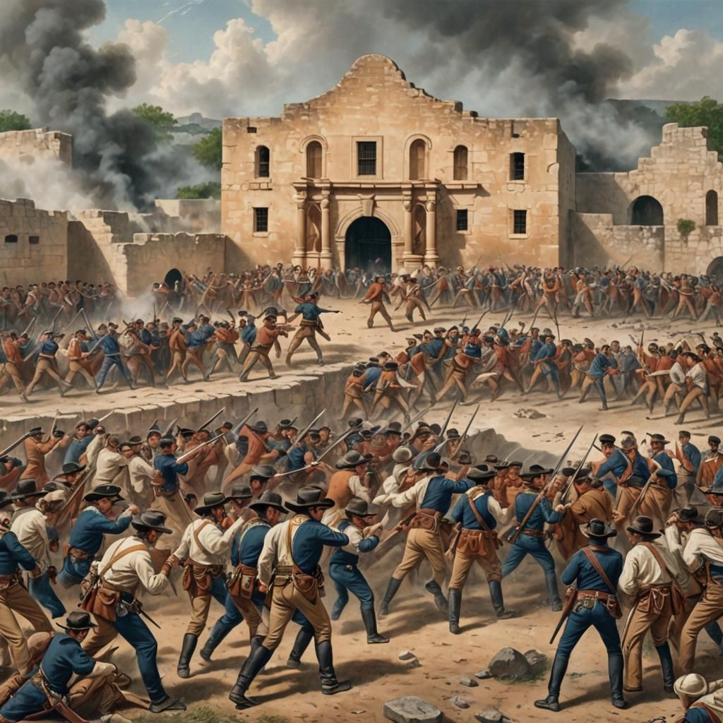 The Battle of the Alamo: An AI Rendition