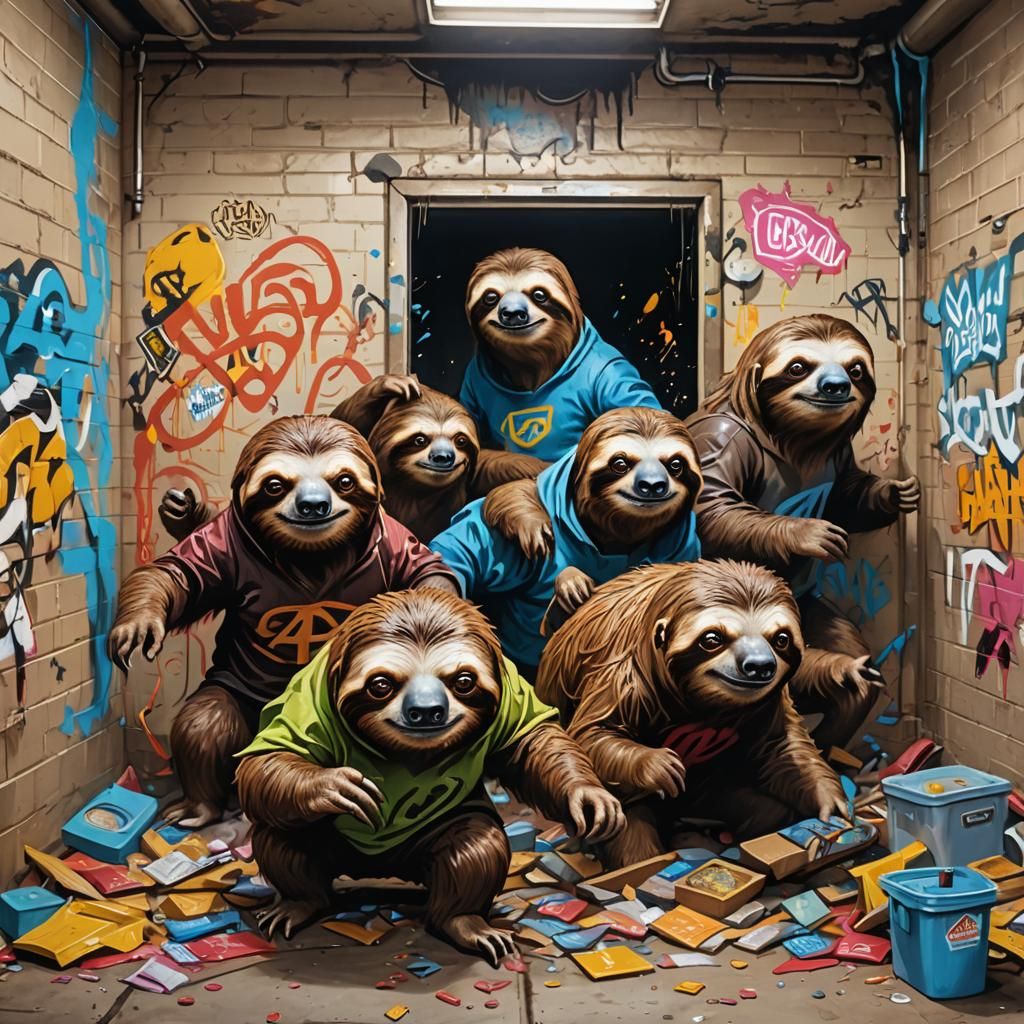 Sloth Crew's Graffiti Art Escape from Chicago Shelter