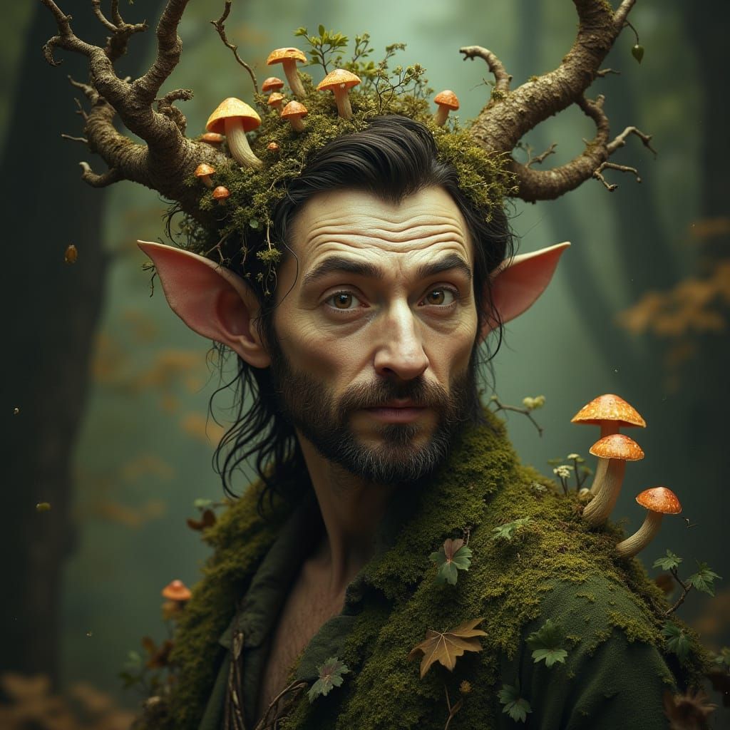 Hugh Jackman as Whimsical Forest Spirit