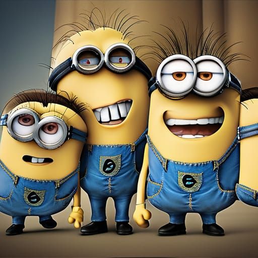Minions and Gru in a Blunt Rotation