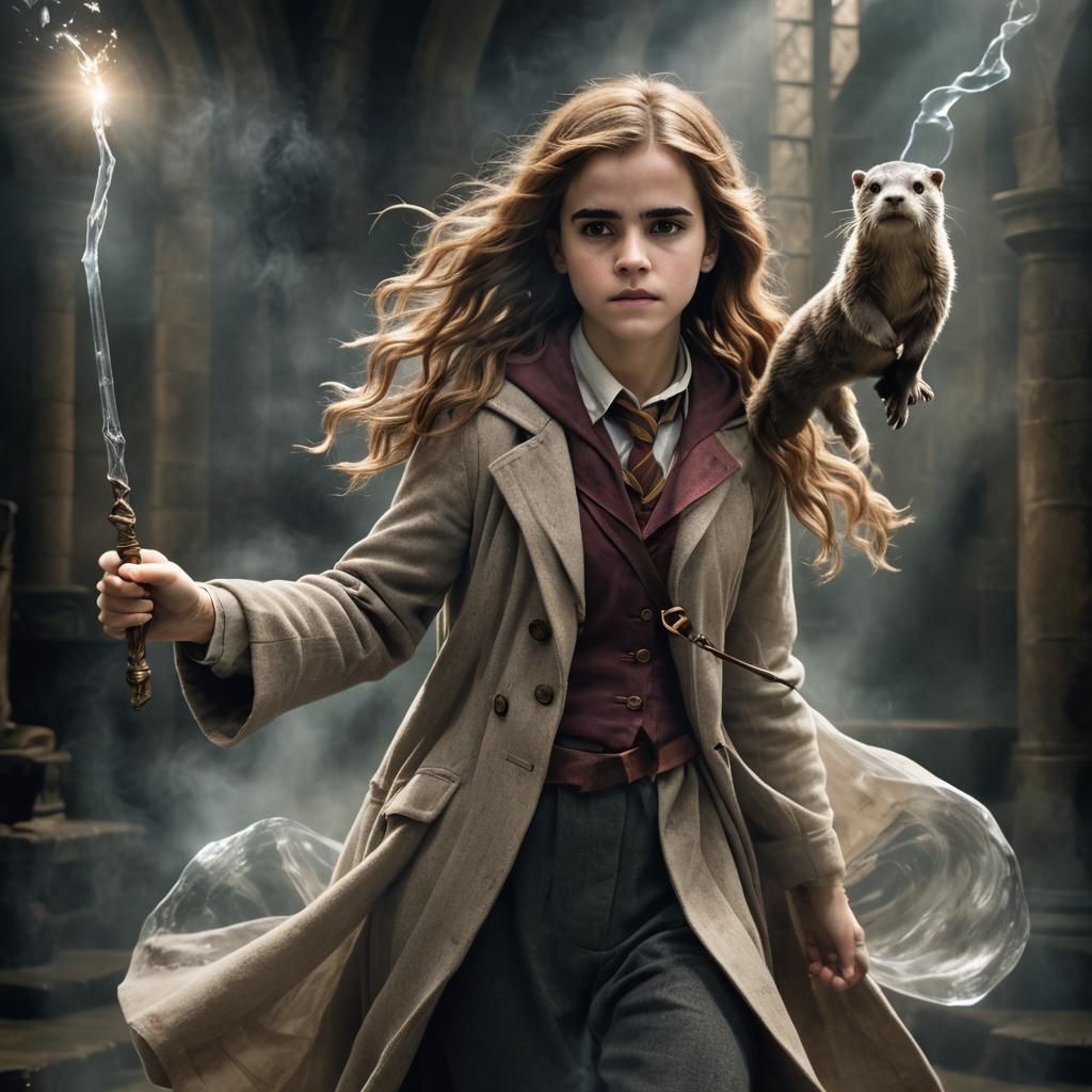 Hogwarts, Defence Against The Dark Arts Class: "This Patronus Spell needs a lot of improvement, Ms Granger!"