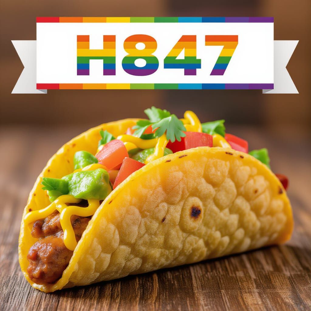 Rainbow Pride Taco Digital Art