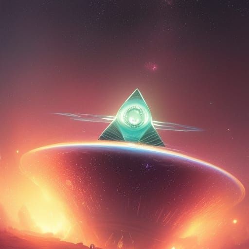 Alien Spacecraft Emerges in Dark Fantasy Concept Art