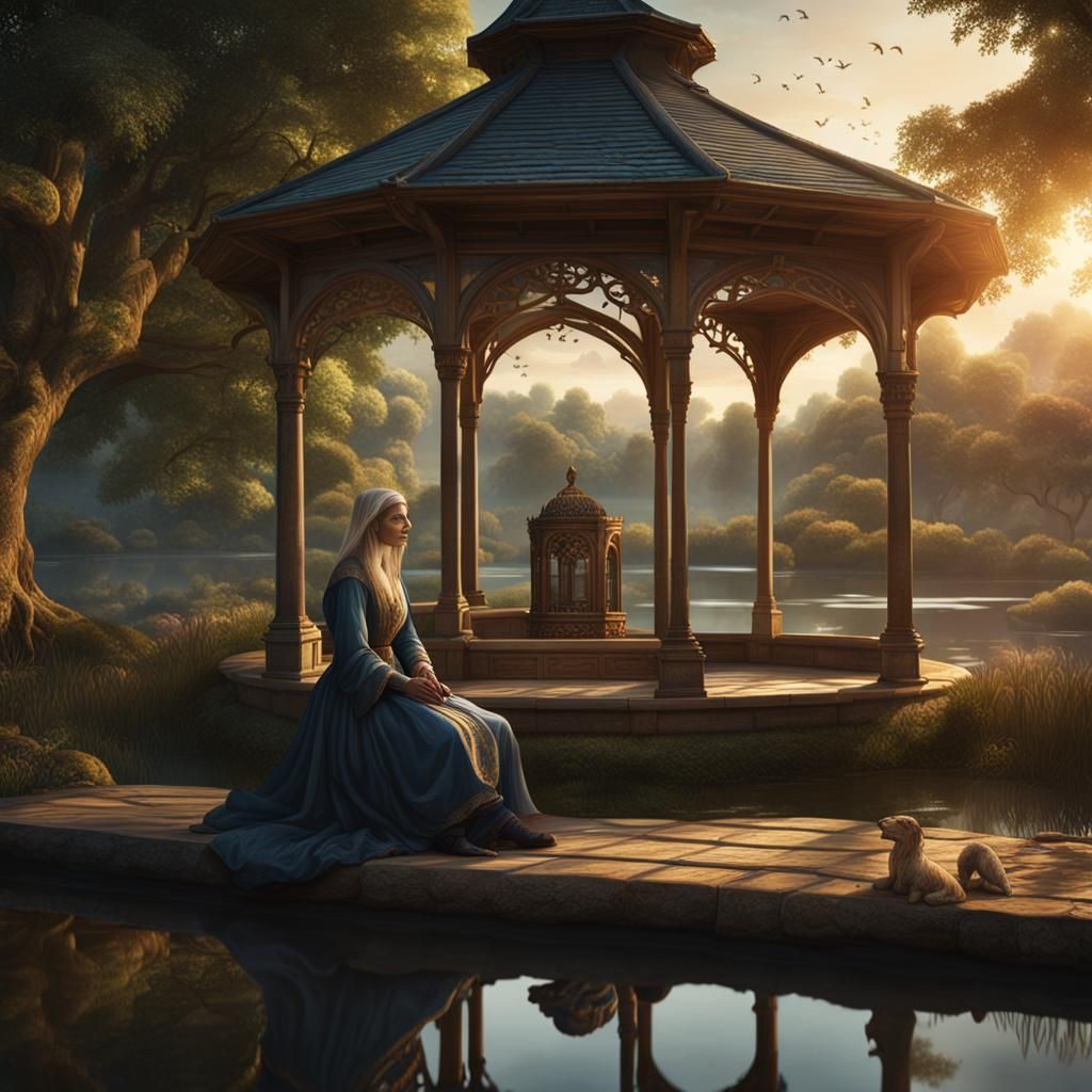 Da Vinci Style Portrait at Dawn