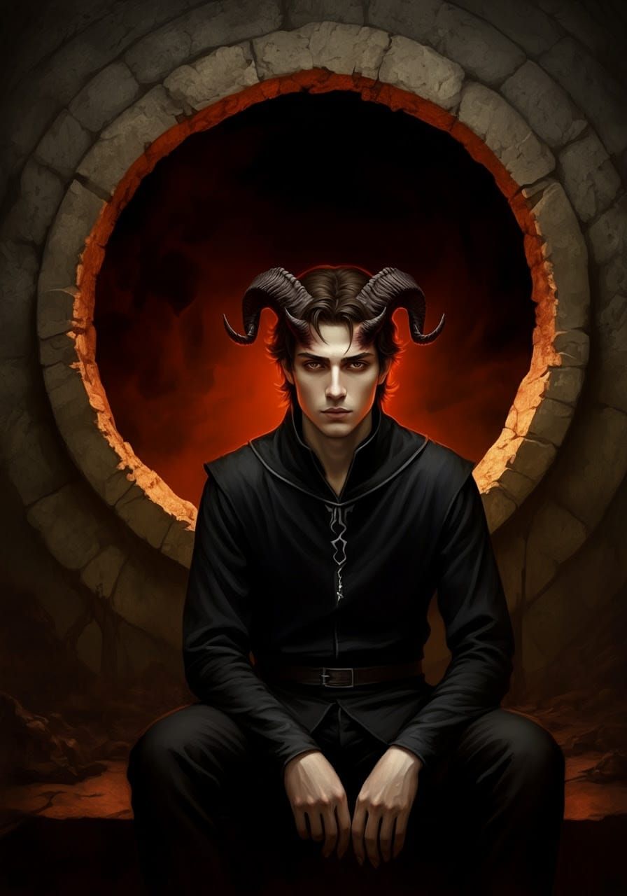 Mysterious Figure Guards the Dark Portal