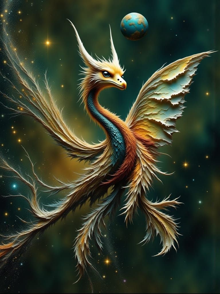 Woman Spreading Wings and Taking Flight