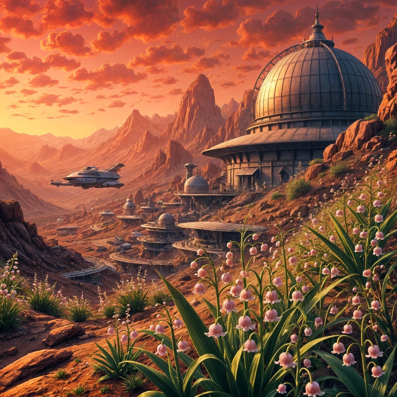 Mars Base Flourishes with Lily of the Valley