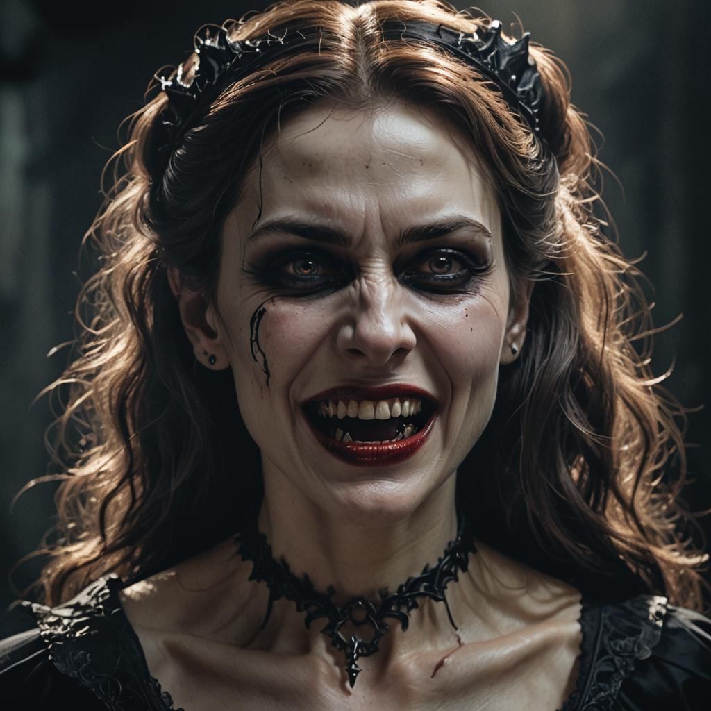 Vampire Bite in Gothic Dark Fantasy Artwork