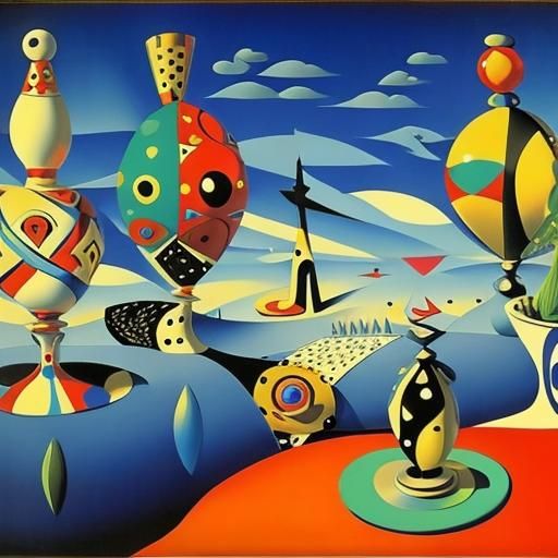 Queen of Hearts in Surreal Expressionist Style