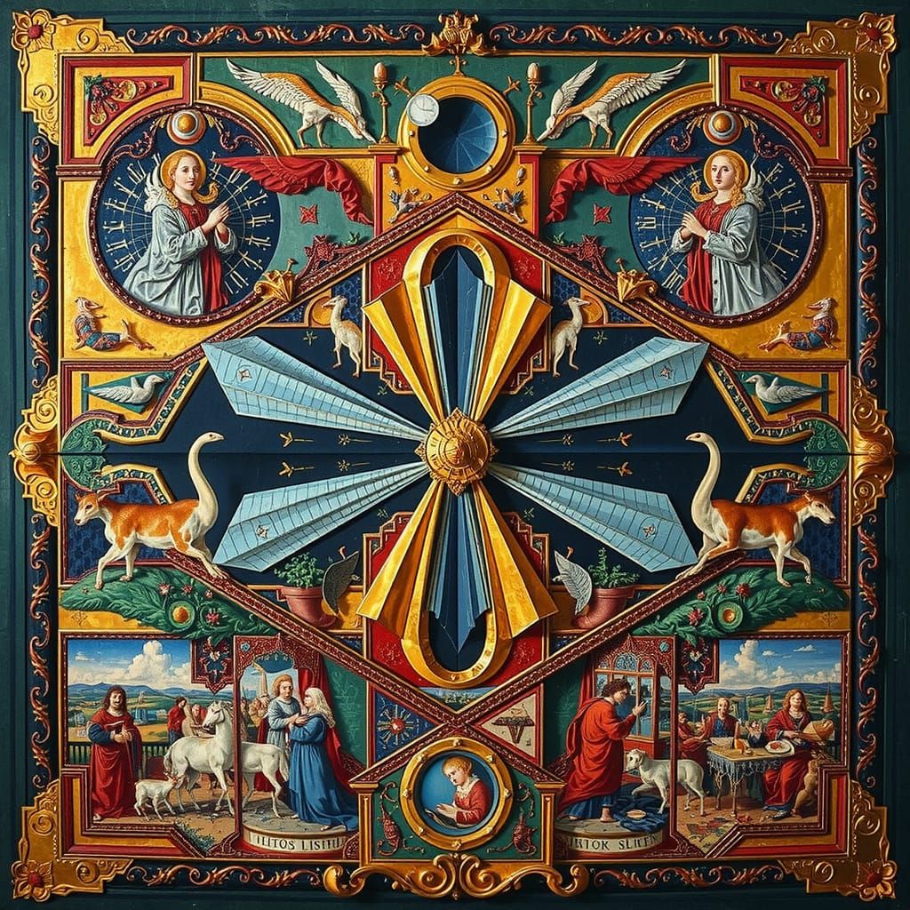 Surreal Scene in the Style of Bosch