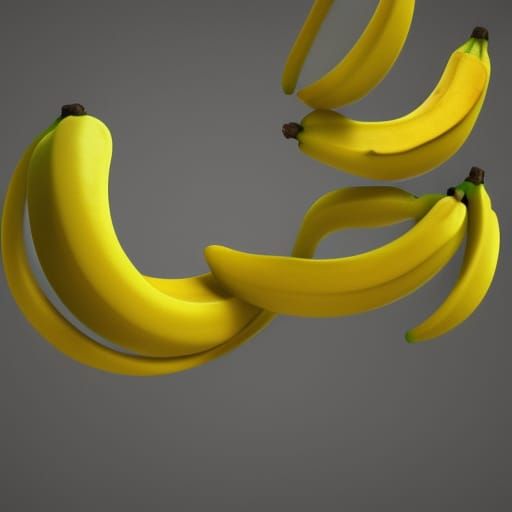 Banana as Pixar-Style 3D Digital Art