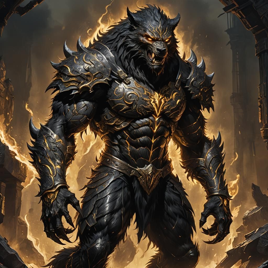 Majestic Dark Fantasy Warrior