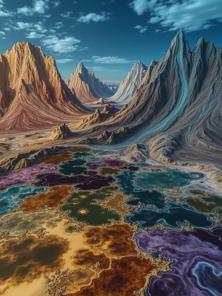 Surreal Velvet Masterpiece in Hyperrealism Style