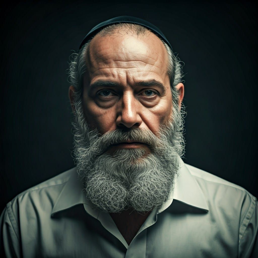 Intense Portrait of Orthodox Person in Cinematic Style