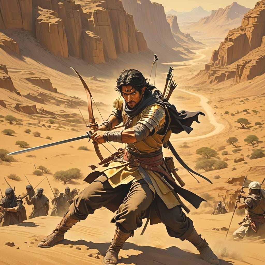 Warrior Sangith Escapes Slavers with Aspid Sword