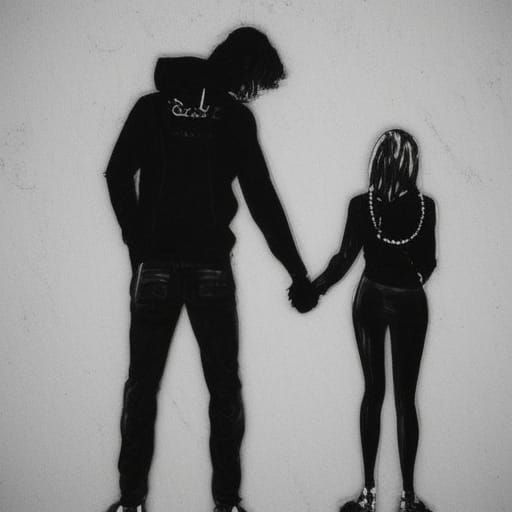 Couple in Love: Hyperrealistic Synthwave Art