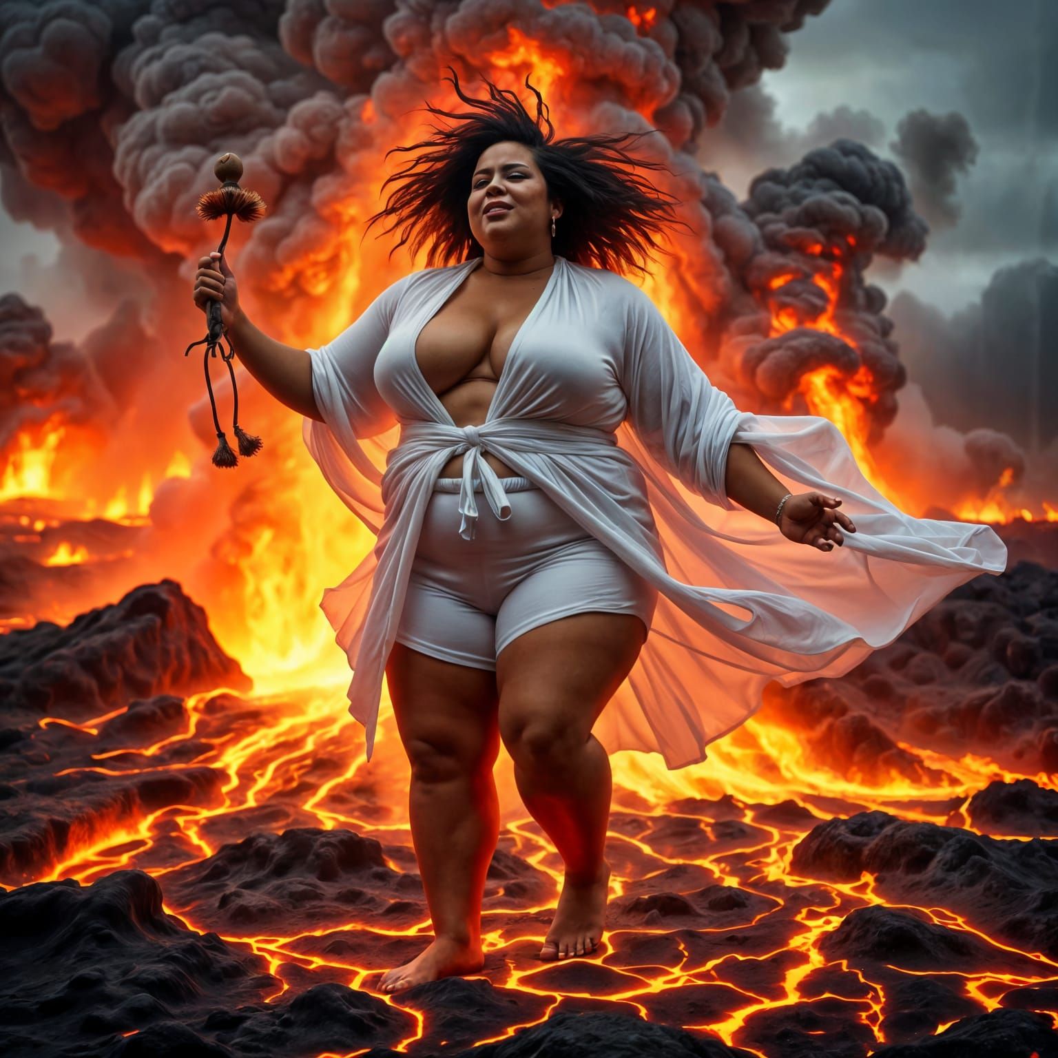 Molten Goddess on Volcanic Edge