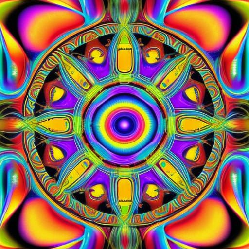 Psychedelic Word Art