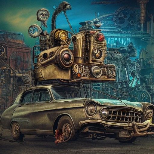 Steampunk Junkyard Rats and Vintage Cars