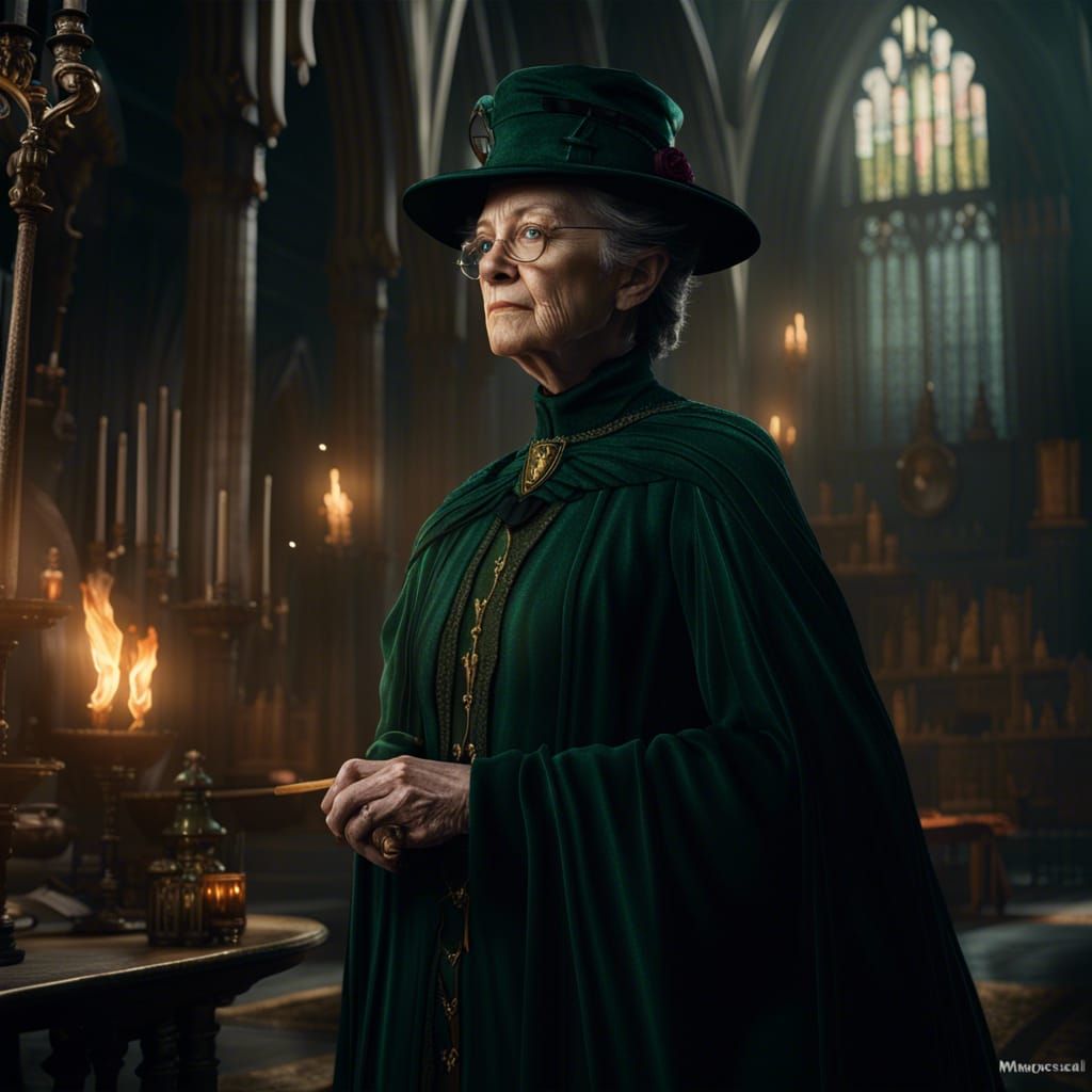 Minerva McGonagall Detailed Matte Painting