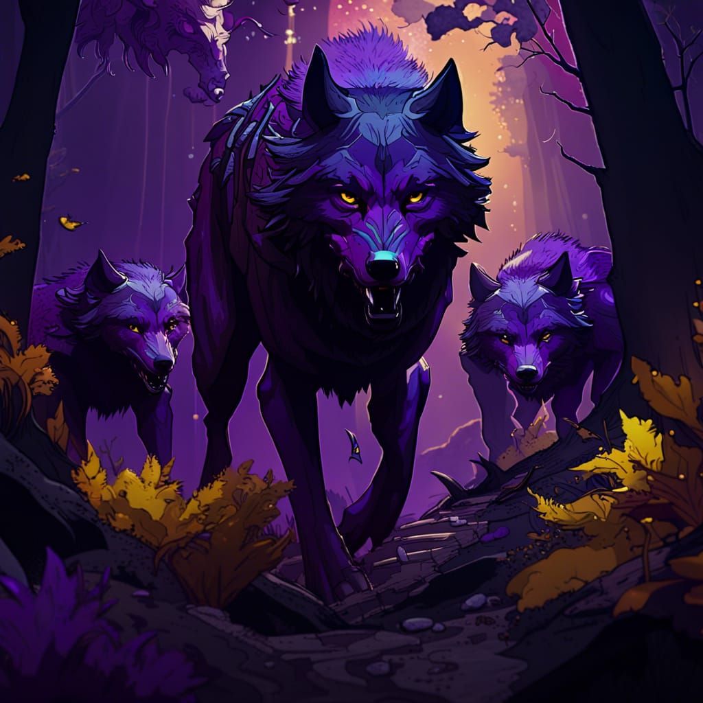Wolves Hunting: Dark Fantasy Concept Art