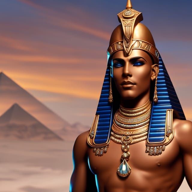Majestic Pharaoh Portrait in Ultra Detail