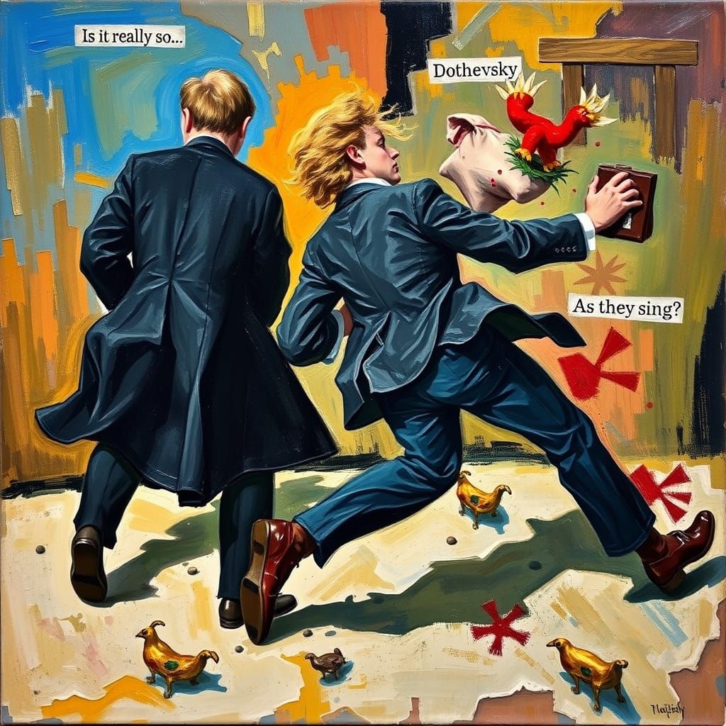 Goldenmouth Desperately Reaches for Purse as Dostoevsky Elud...