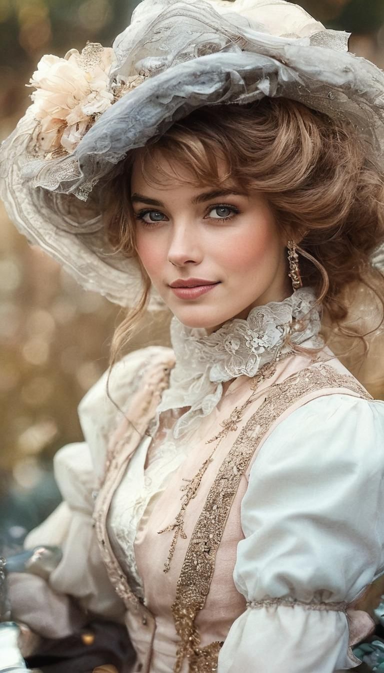 Stunning Close-Up Color Portrait with Vibrant Bokeh