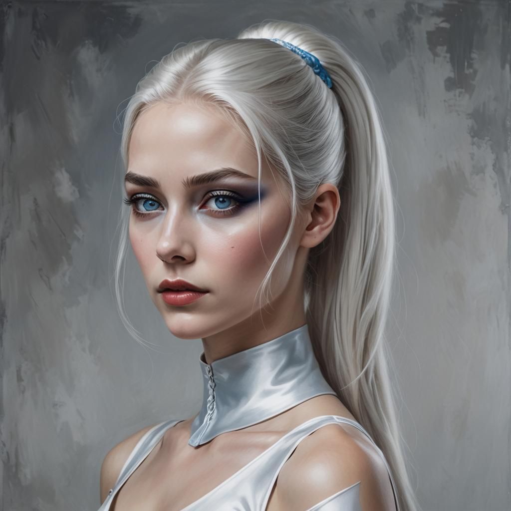 Hyperrealistic Portrait of Russian Ballerina Superhero