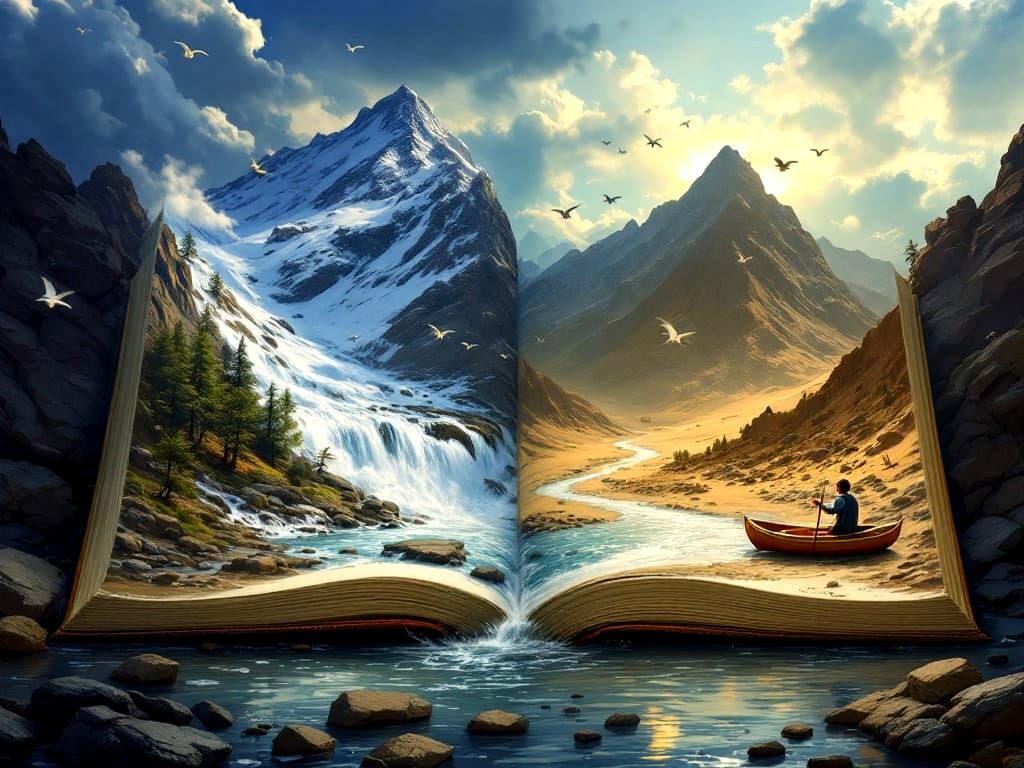 Fantastical Landscapes Born from Ancient Pages
