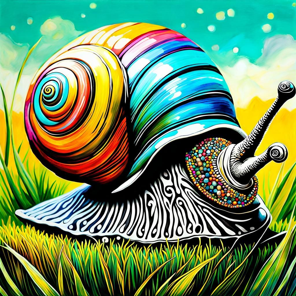 painted snail