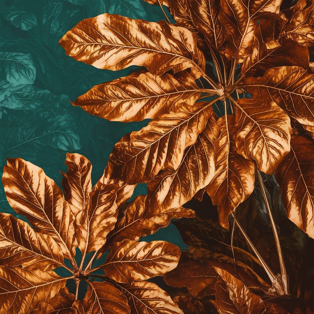 Abstract Harvest Brass Texture in Film Composite Style