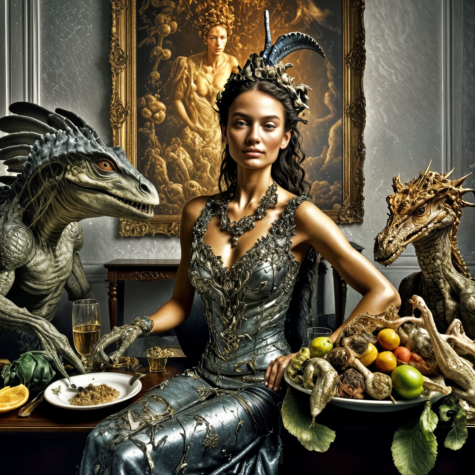 Serene Beauty in Hyperrealistic Photorealism