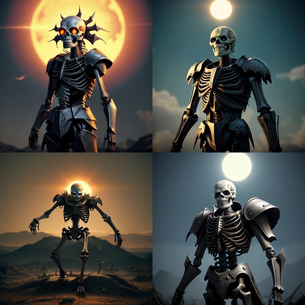 Danligur, Skeleton King and Alien God, Octane Render