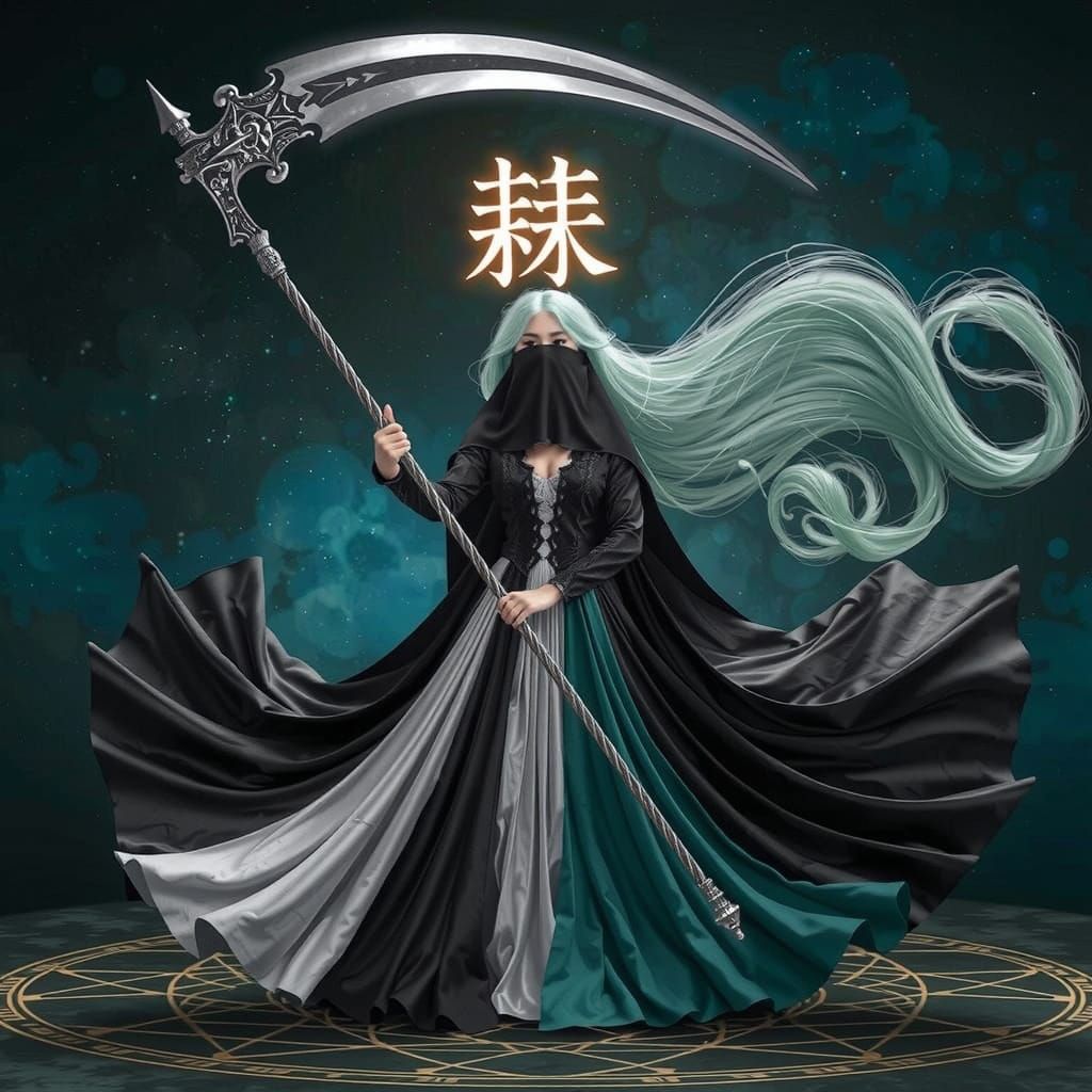 Ethereal Xianxia Princess in Dark, Celestial Hues
