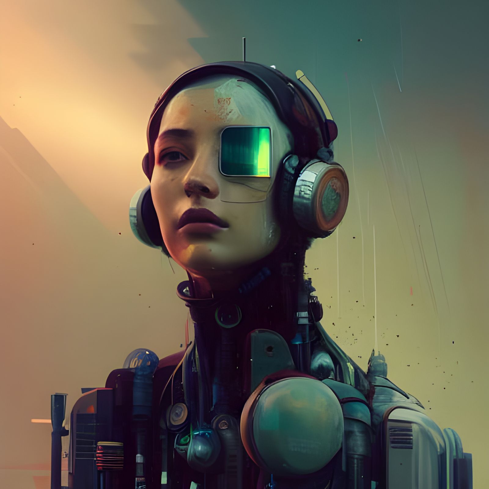 Cyberpunk Pilot Portrait in 8K Resolution