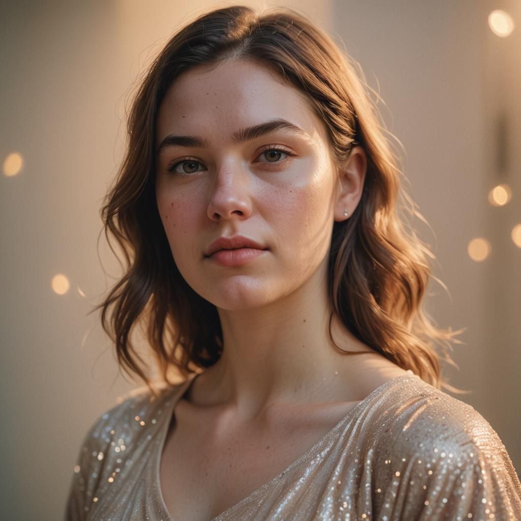 Hyperrealistic Portrait of a Girl in An Le Style