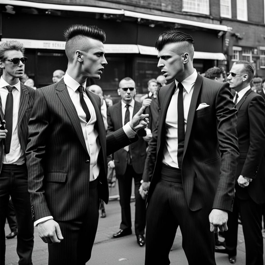 Punk in suit