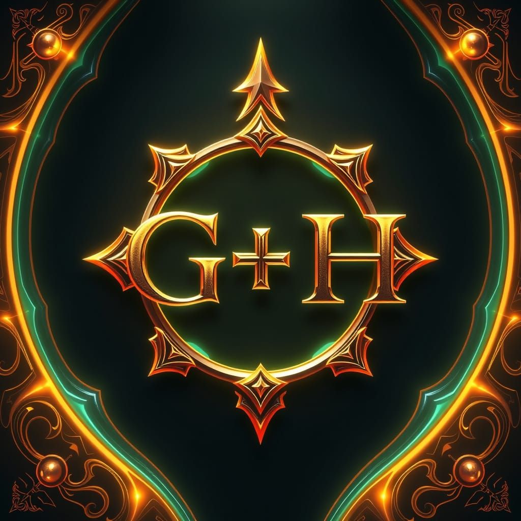 Vibrant Geometric Harmony in Cyberpunk Aesthetic