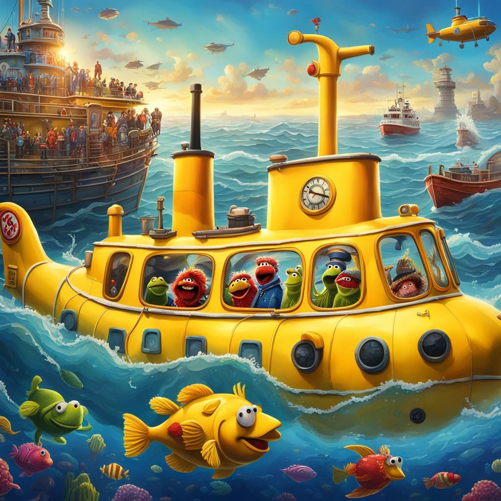 Muppets on a Yellow Submarine Adventure