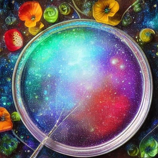 Magical Starlight Soup in Ethereal Fantasy Art