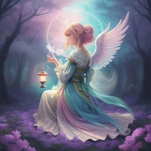 Taylor Swift Phoenix Tarot Reader in Anime Style