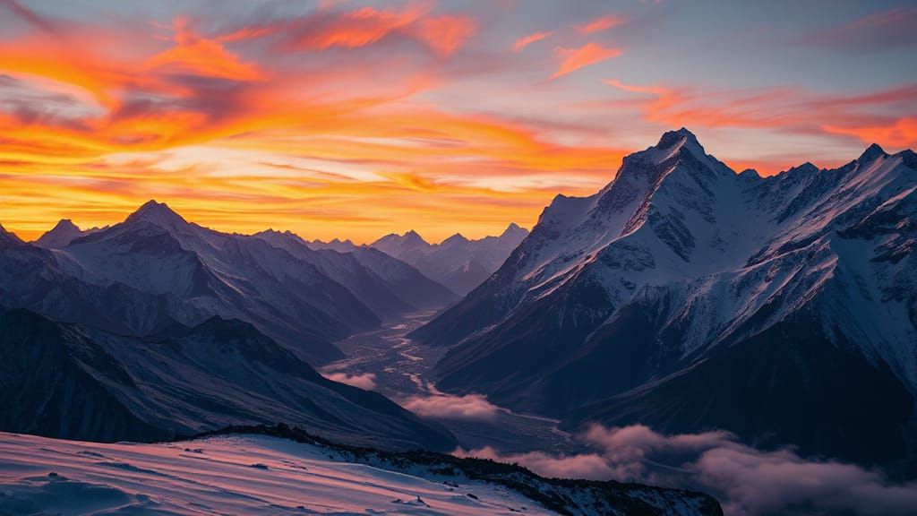 Himalayan Sunset: A Fantasycore Masterpiece