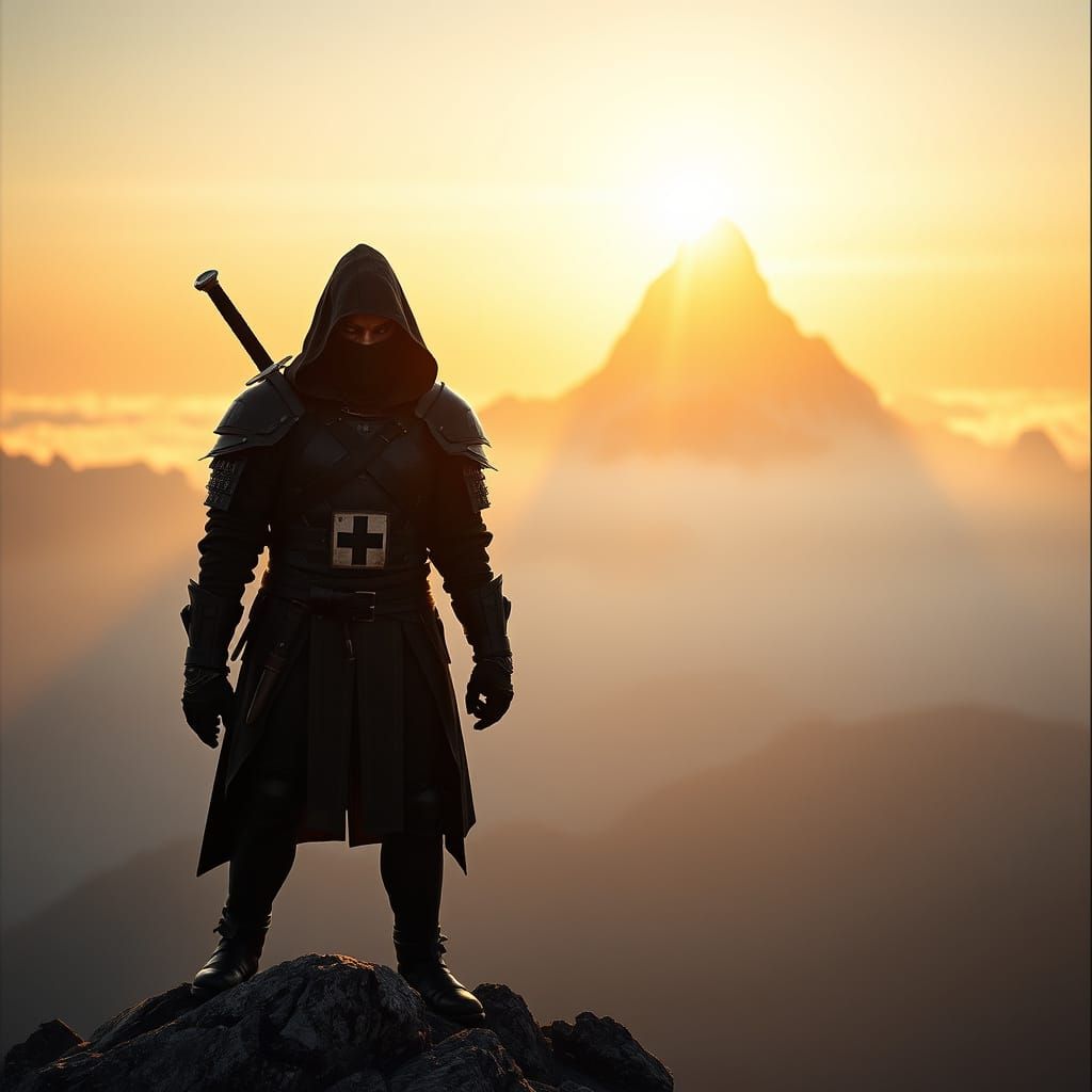 Epic Medieval Fantasy Ninja in the Swiss Alps