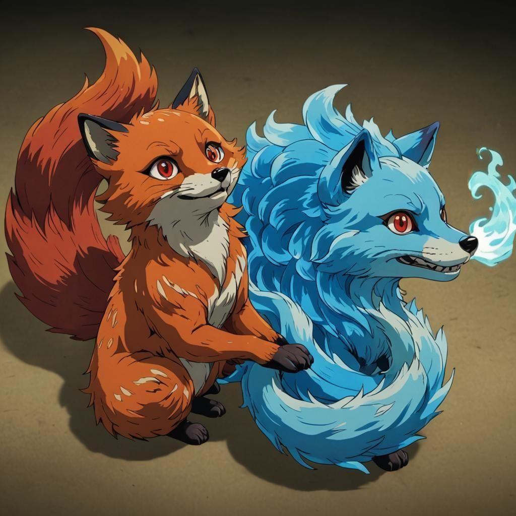 Fire-Tailed Fox Youkai