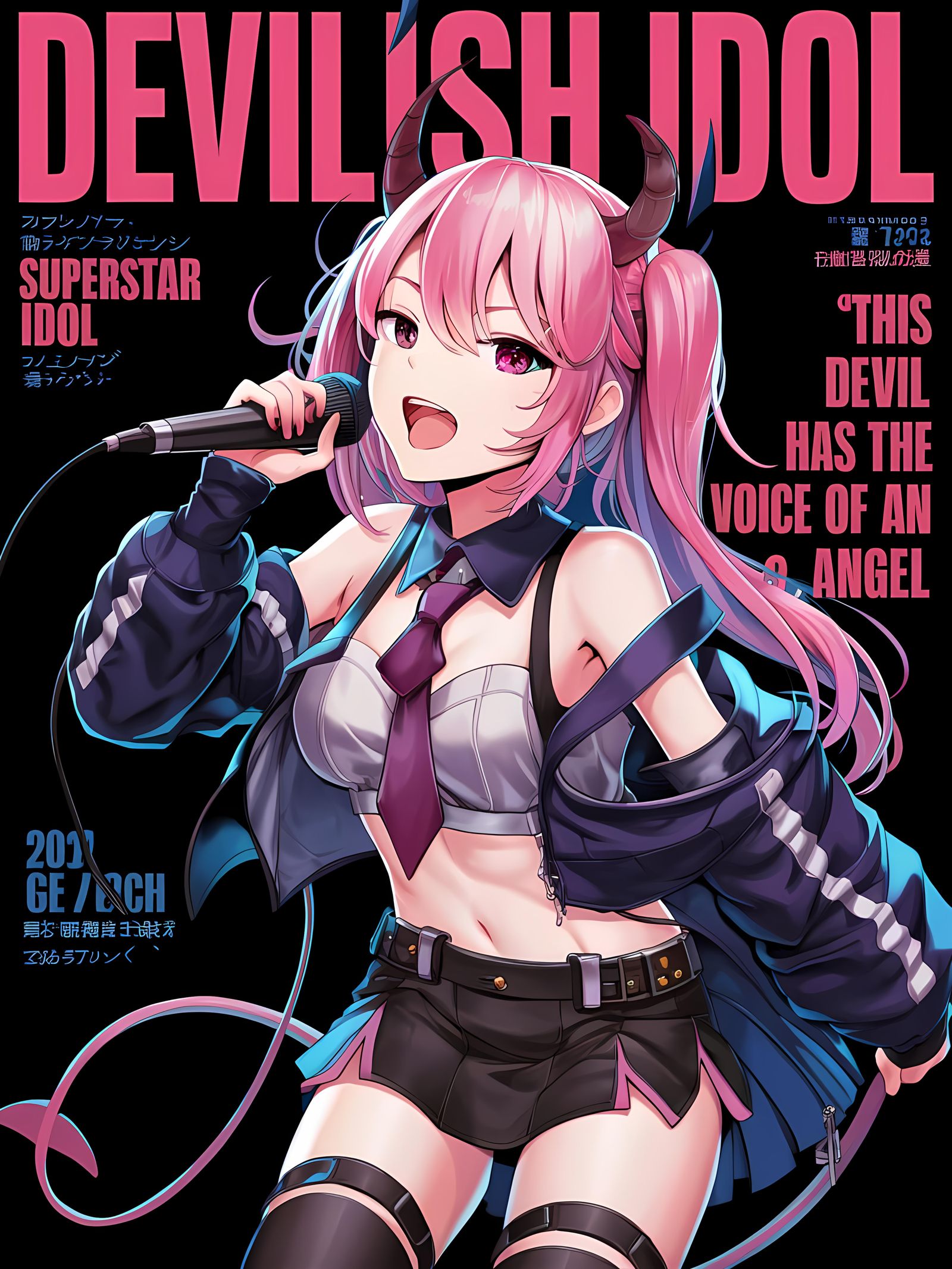 Japanese Magazine Cover: "Devilish Idol" Vtuber Superstar (I...